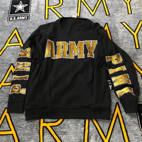 PINK Victoria's Secret Tops - New Pink Army Sweatshirt!